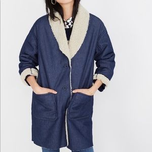 Madewell Sherpa Cocoon Coat